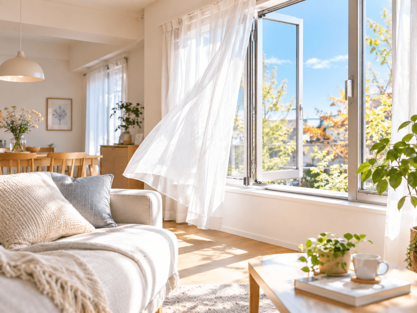 秋の風を心地よく招き入れる、窓を開けたくなる部屋づくり