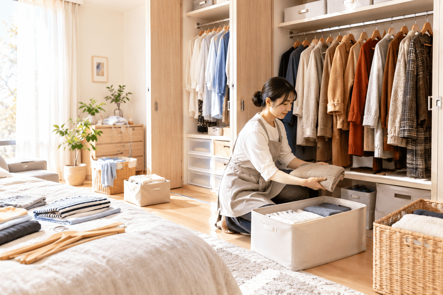 衣替えは家事代行にお任せ——クローゼット総入れ替えの頼み方